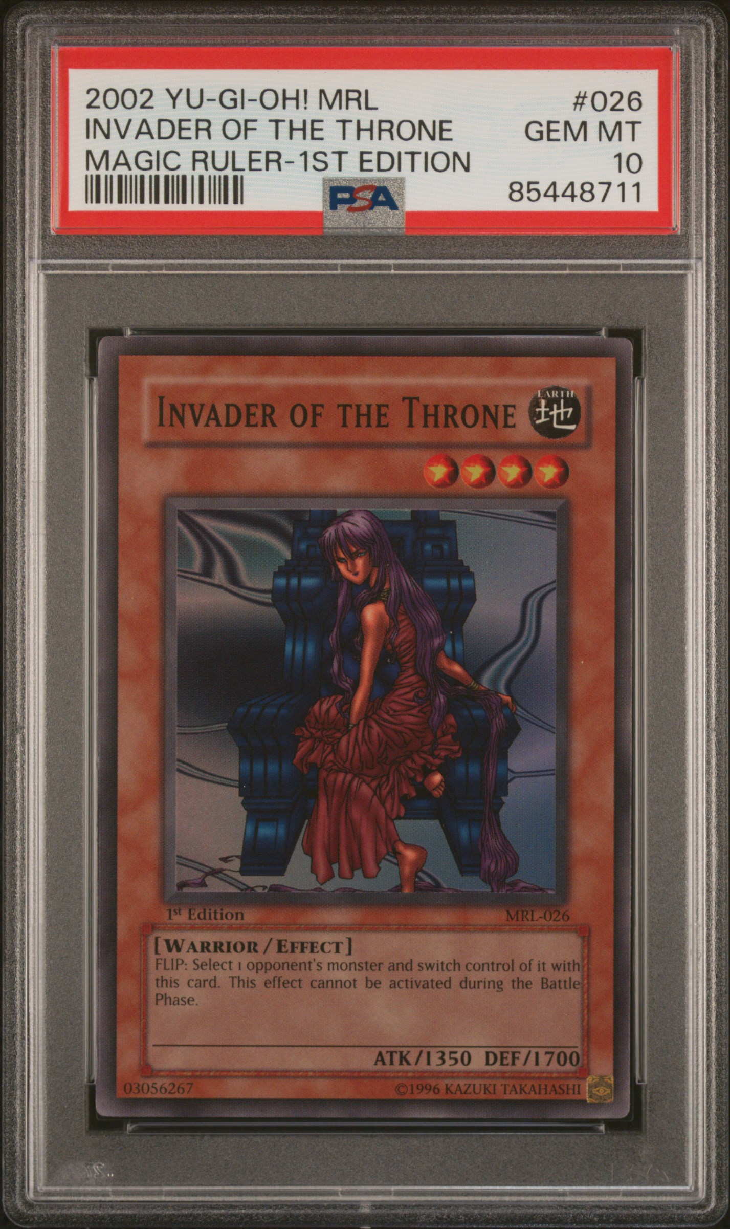2002 YU-GI-OH! MRL-MAGIC RULER #026 INVADER OF THE THRONE MAGIC RULER-1ST EDITION