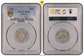 1910 50 St IIA in Legend KM-27 Ag AU53