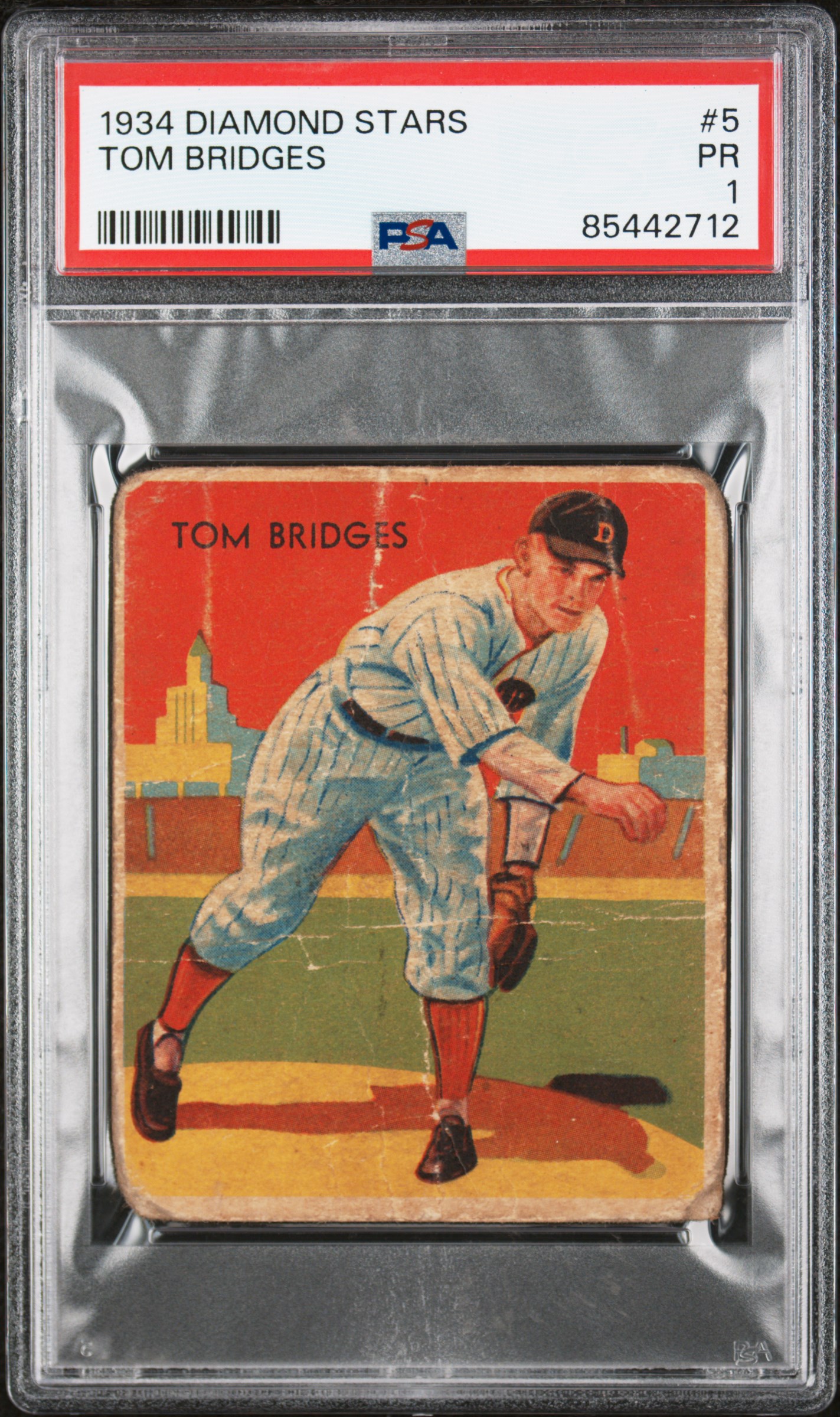 1934 DIAMOND STARS #5 TOM BRIDGES