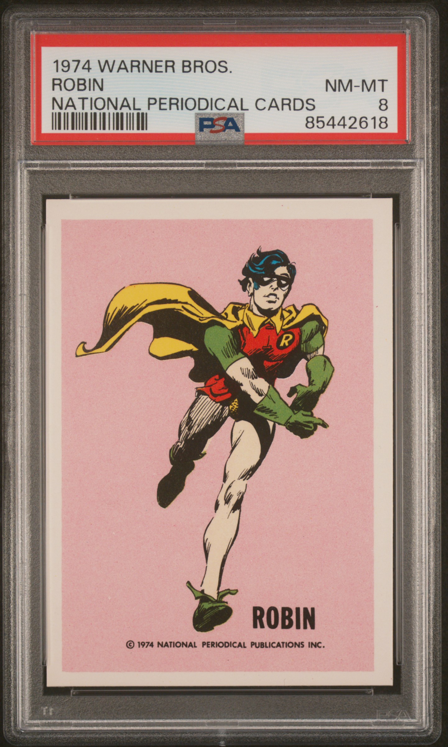 1974 WARNER BROS. NATIONAL PERIODICAL CARDS ROBIN NATIONAL PERIODICAL CARDS