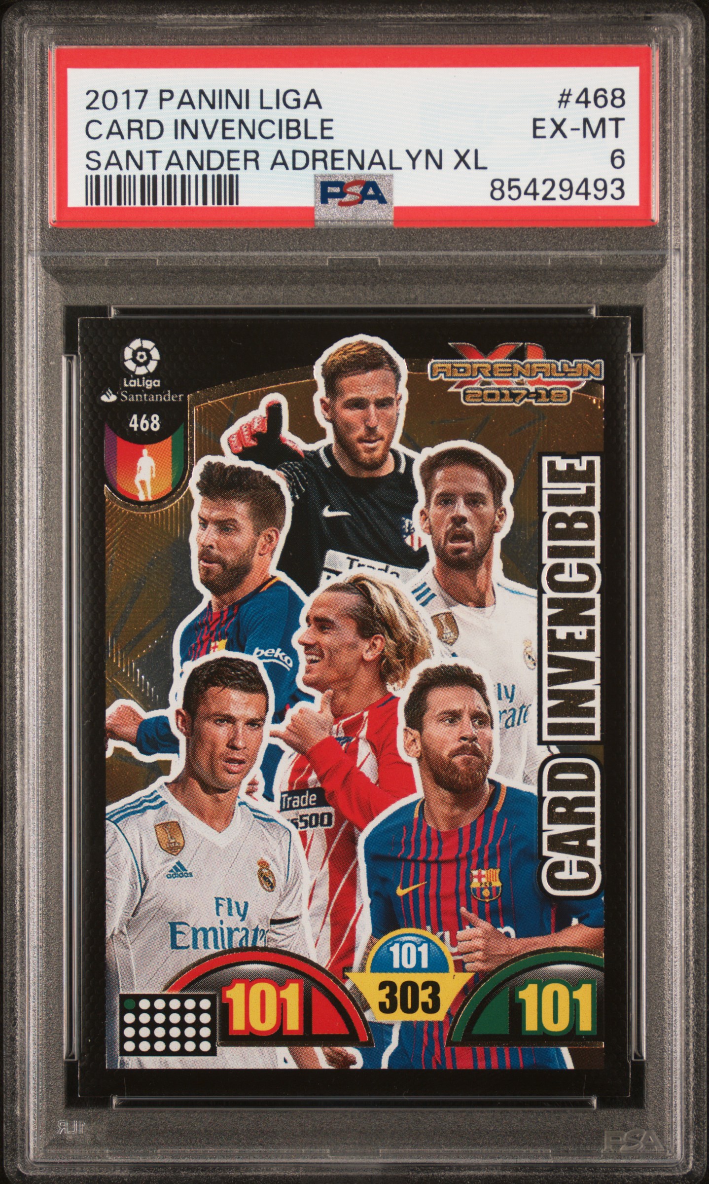2017-2018 2017 PANINI LIGA SANTANDER ADRENALYN XL #468 CARD INVENCIBLE
