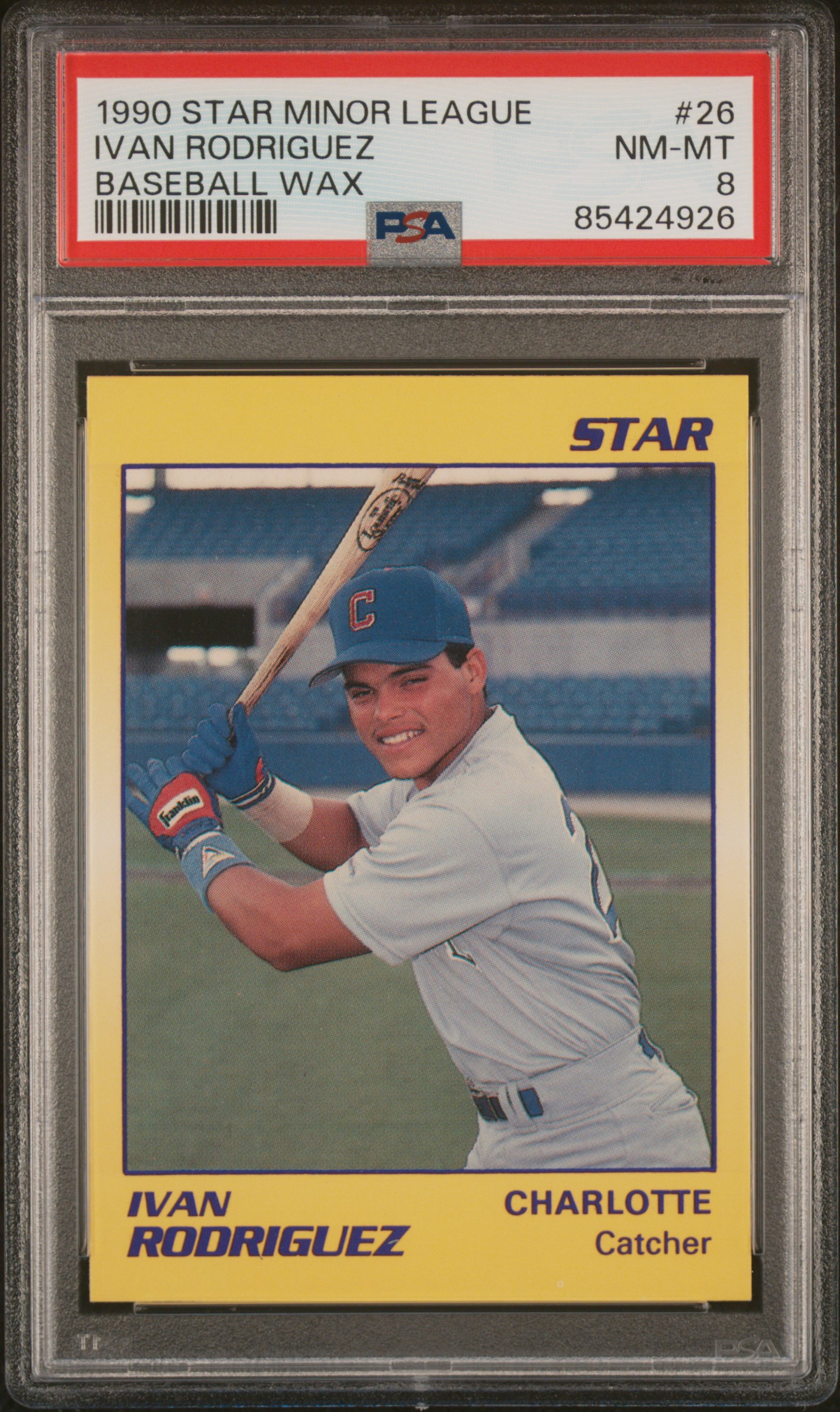 1990 STAR MINOR LEAGUE BASEBALL WAX #26 IVAN RODRIGUEZ BASEBALL WAX