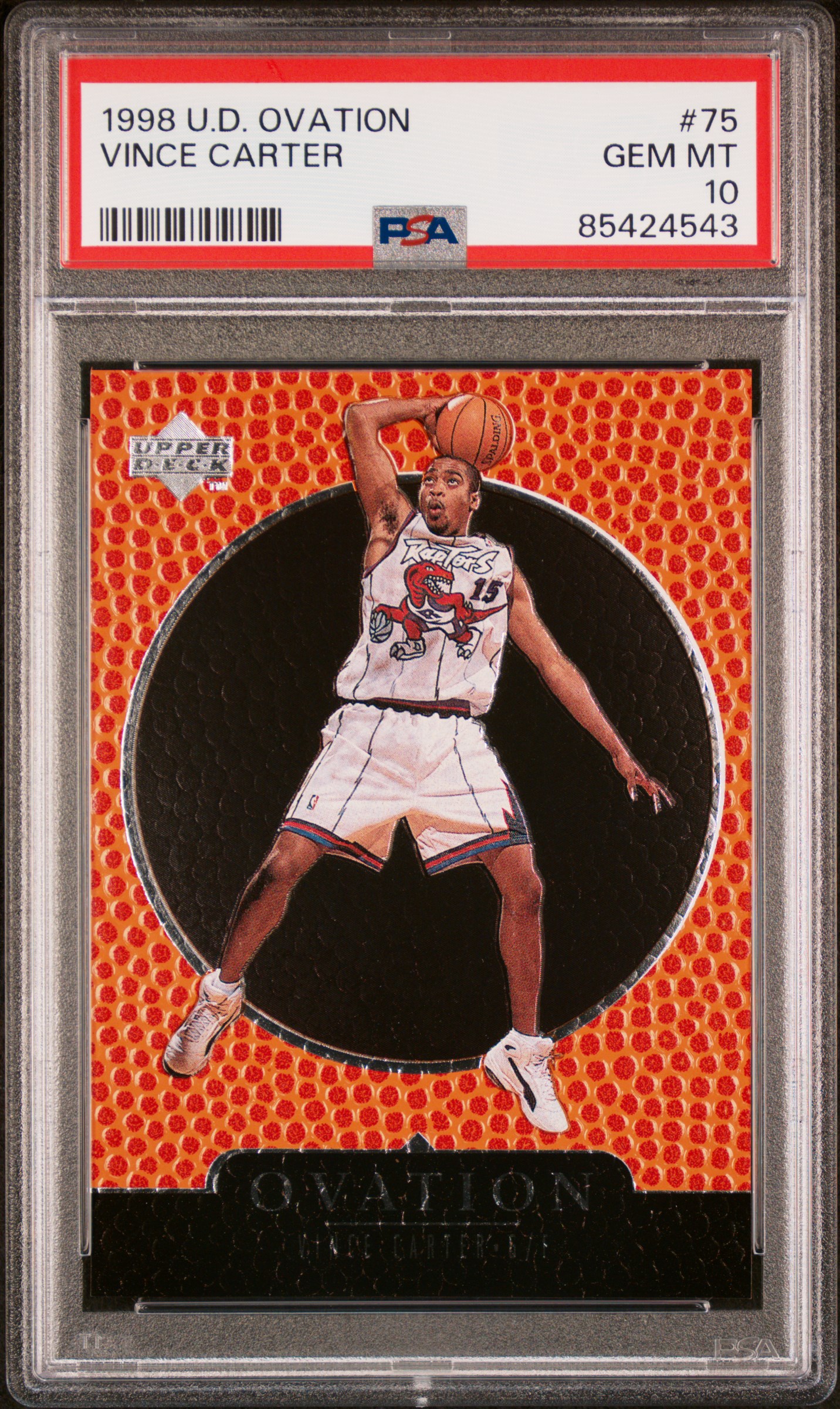 1998 UPPER DECK OVATION #75 VINCE CARTER