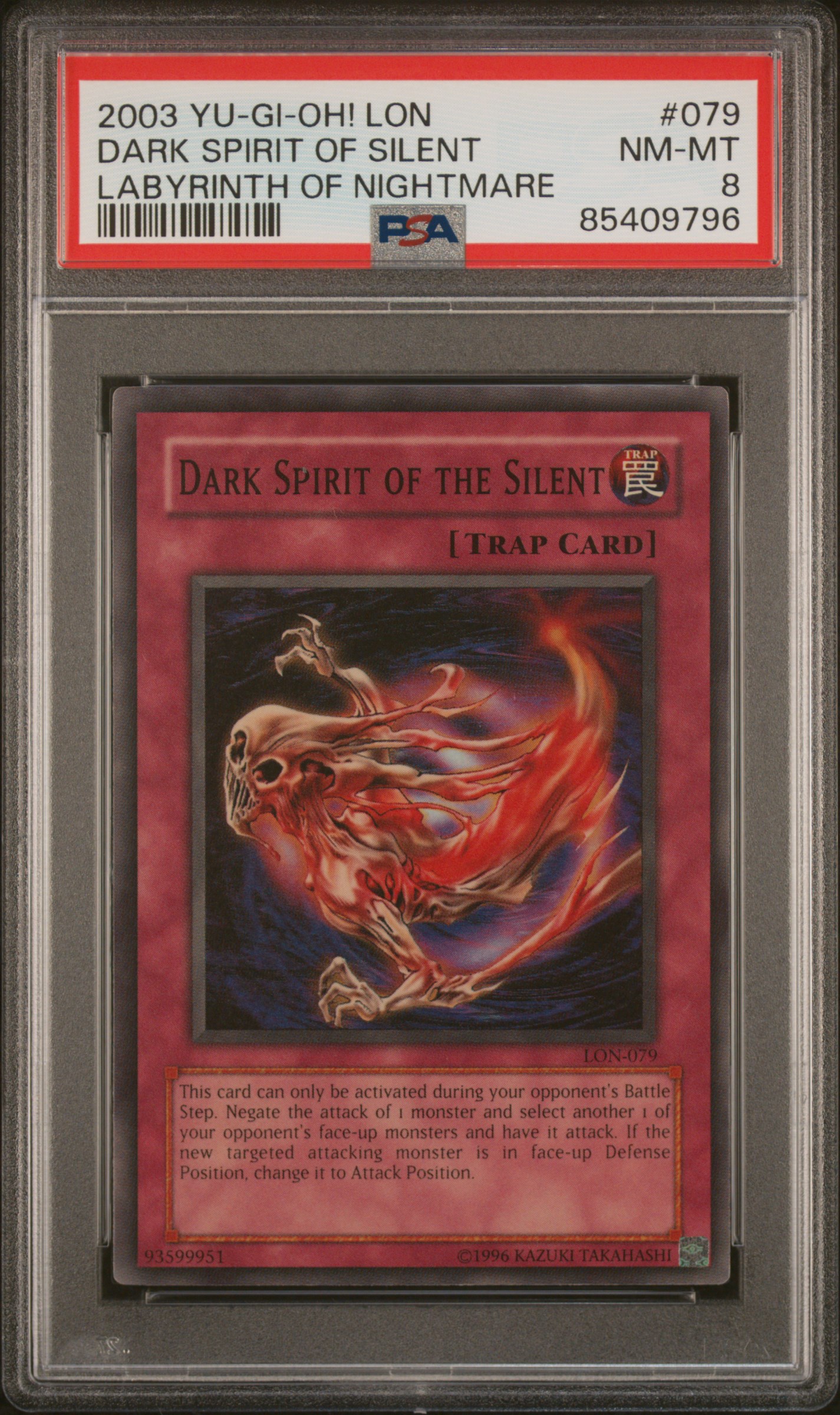 2003 YU-GI-OH! LON-LABYRINTH OF NIGHTMARE #079 DARK SPIRIT OF SILENT LABYRINTH OF NIGHTMARE