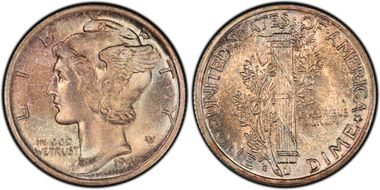 1945-S 10C Micro S MS67