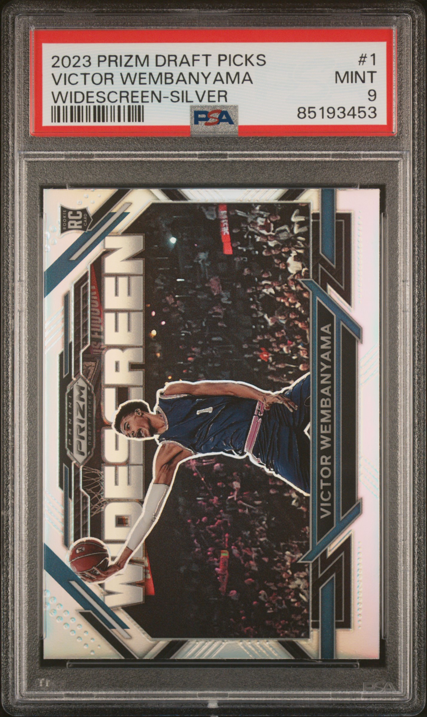 2023 PANINI PRIZM DRAFT PICKS WIDESCREEN #1 VICTOR WEMBANYAMA WIDESCREEN-SILVER PRIZM