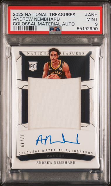 2022-23 Panini National Treasures Colossal Material Autographs