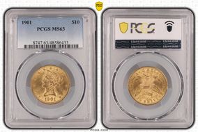 1901 $10 MS63