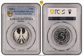 1956-J 5 Mk PR65+ DCAM