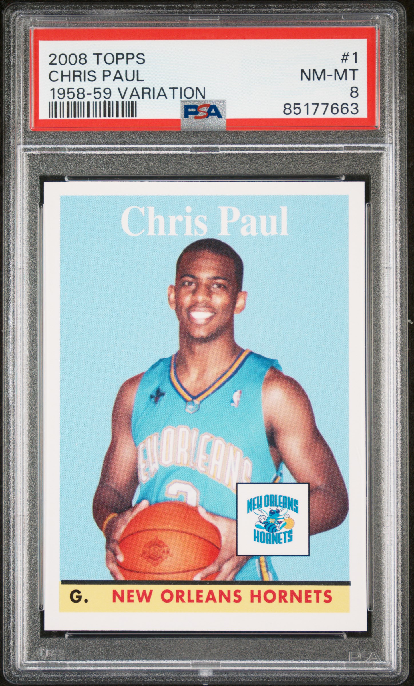2008 TOPPS #1 CHRIS PAUL 1958-59 VARIATION