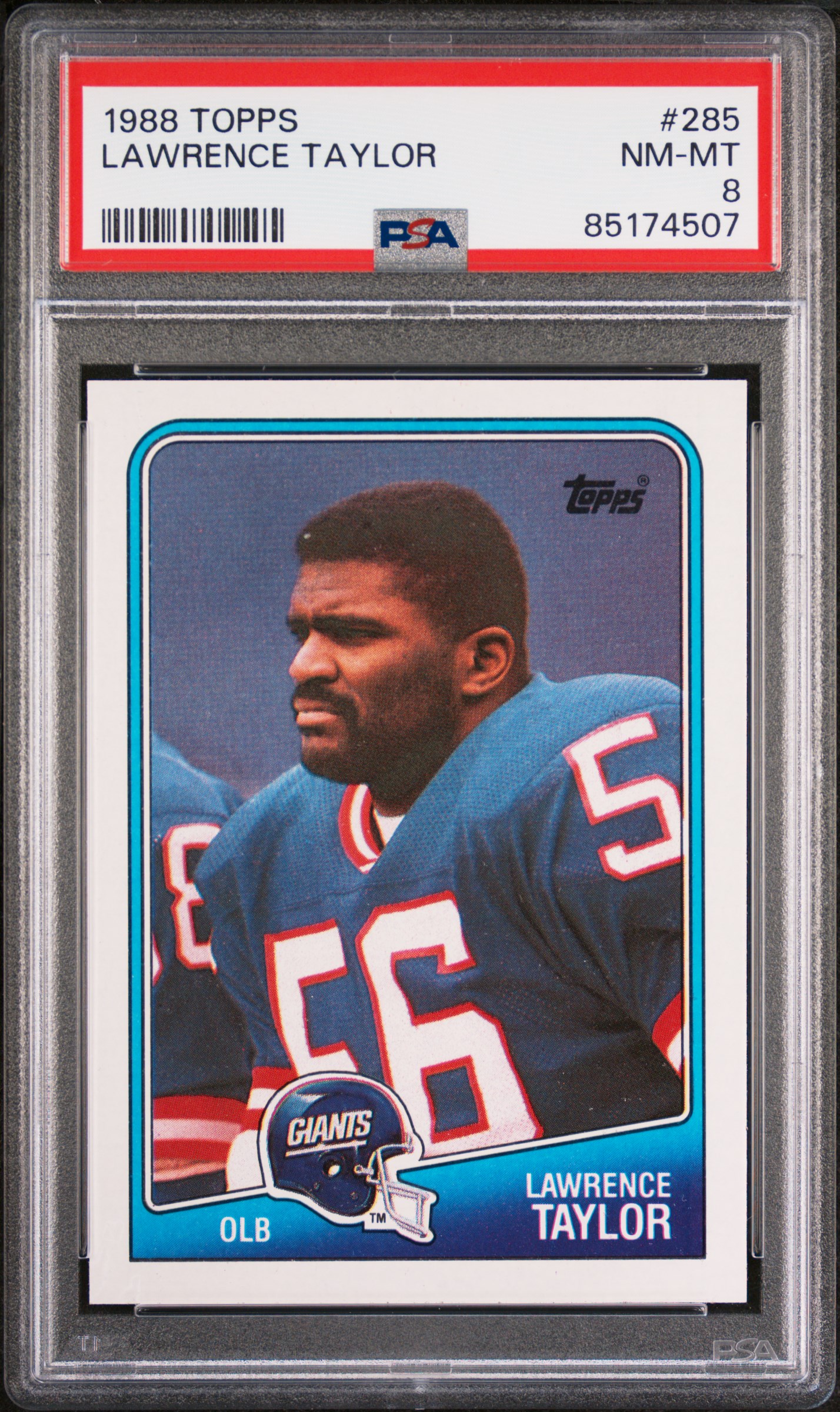 1988 TOPPS #285 LAWRENCE TAYLOR
