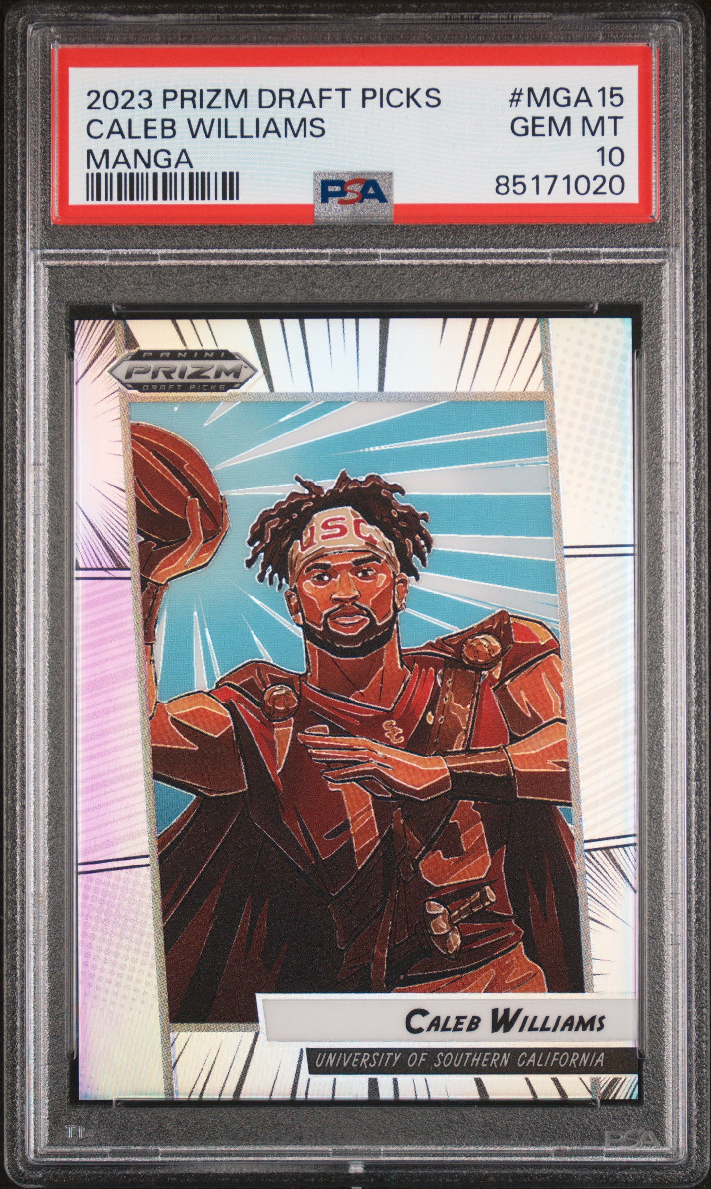 2023 PANINI PRIZM DRAFT PICKS MANGA #MGA15 CALEB WILLIAMS