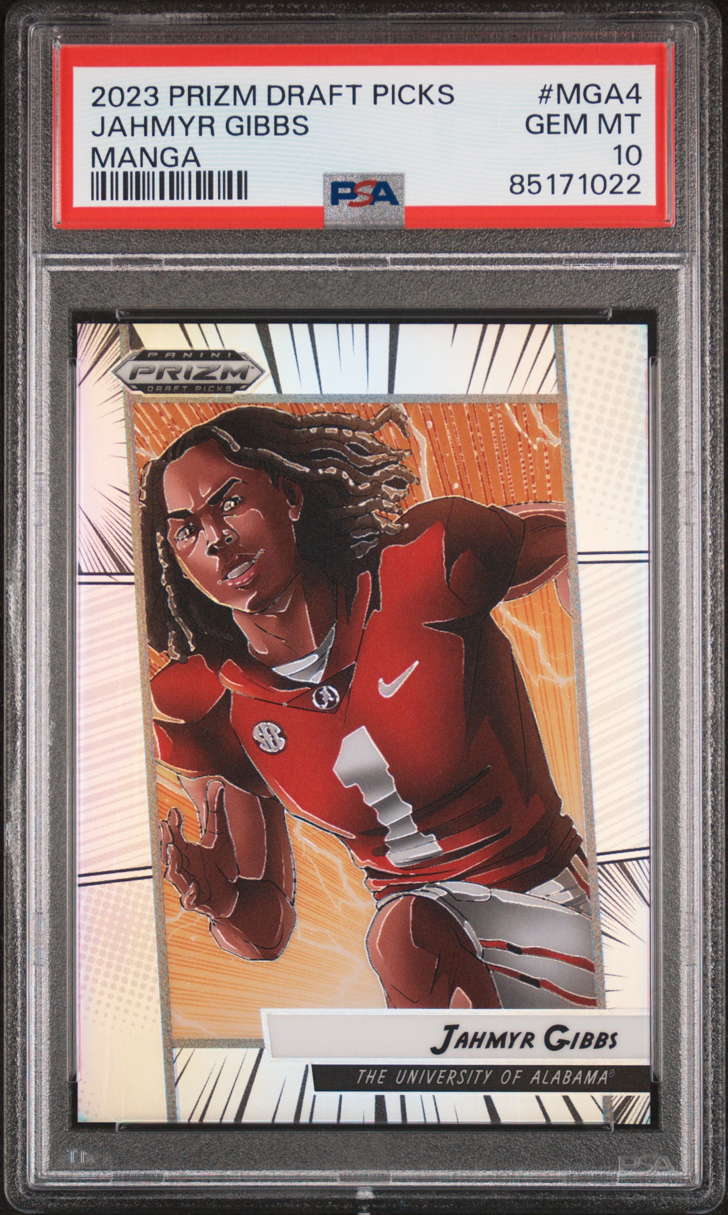2023 PANINI PRIZM DRAFT PICKS MANGA #MGA4 JAHMYR GIBBS