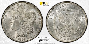 1892 $1 MS64