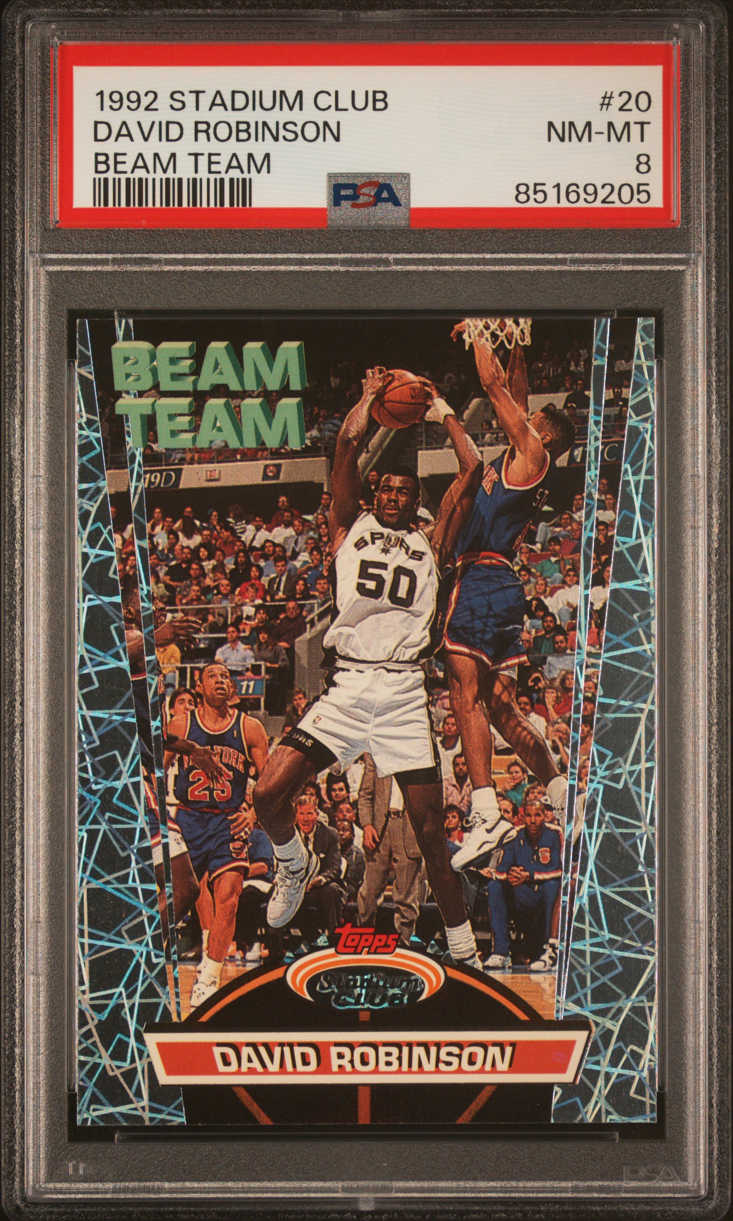 1992 STADIUM CLUB BEAM TEAM #20 DAVID ROBINSON BEAM TEAM