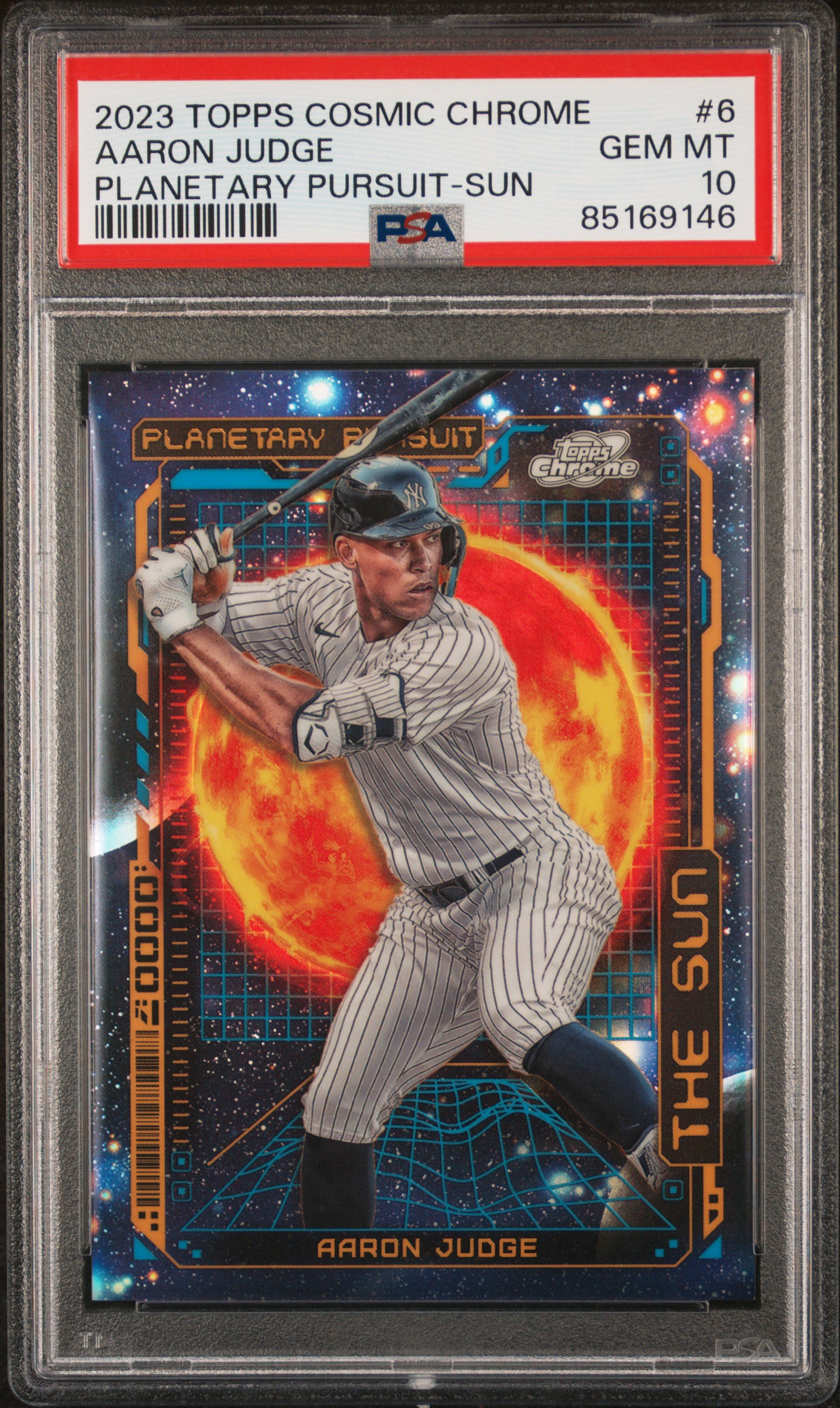 2023 TOPPS COSMIC CHROME PLANETARY PURSUIT #6 AARON JUDGE PLANETARY PURSUIT-SUN