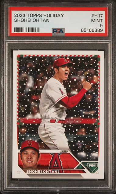 2023 Topps Holiday #H17 Shohei Ohtani – PSA MINT 9 on Goldin Auctions