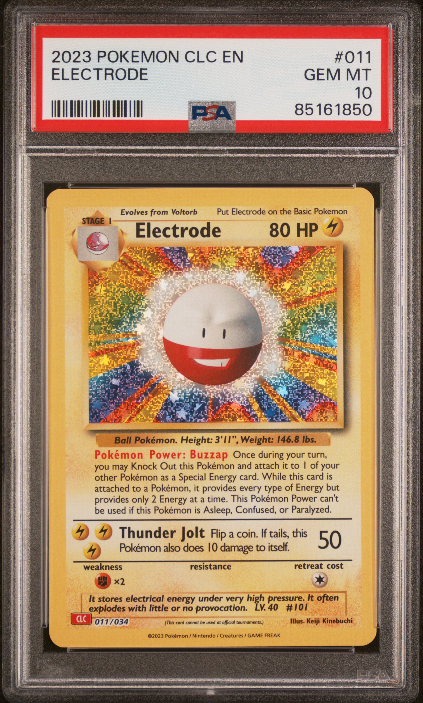 2023 POKEMON CLC-TRADING CARD GAME CLASSIC CHARIZARD & HO-OH ex DECK #011 ELECTRODE