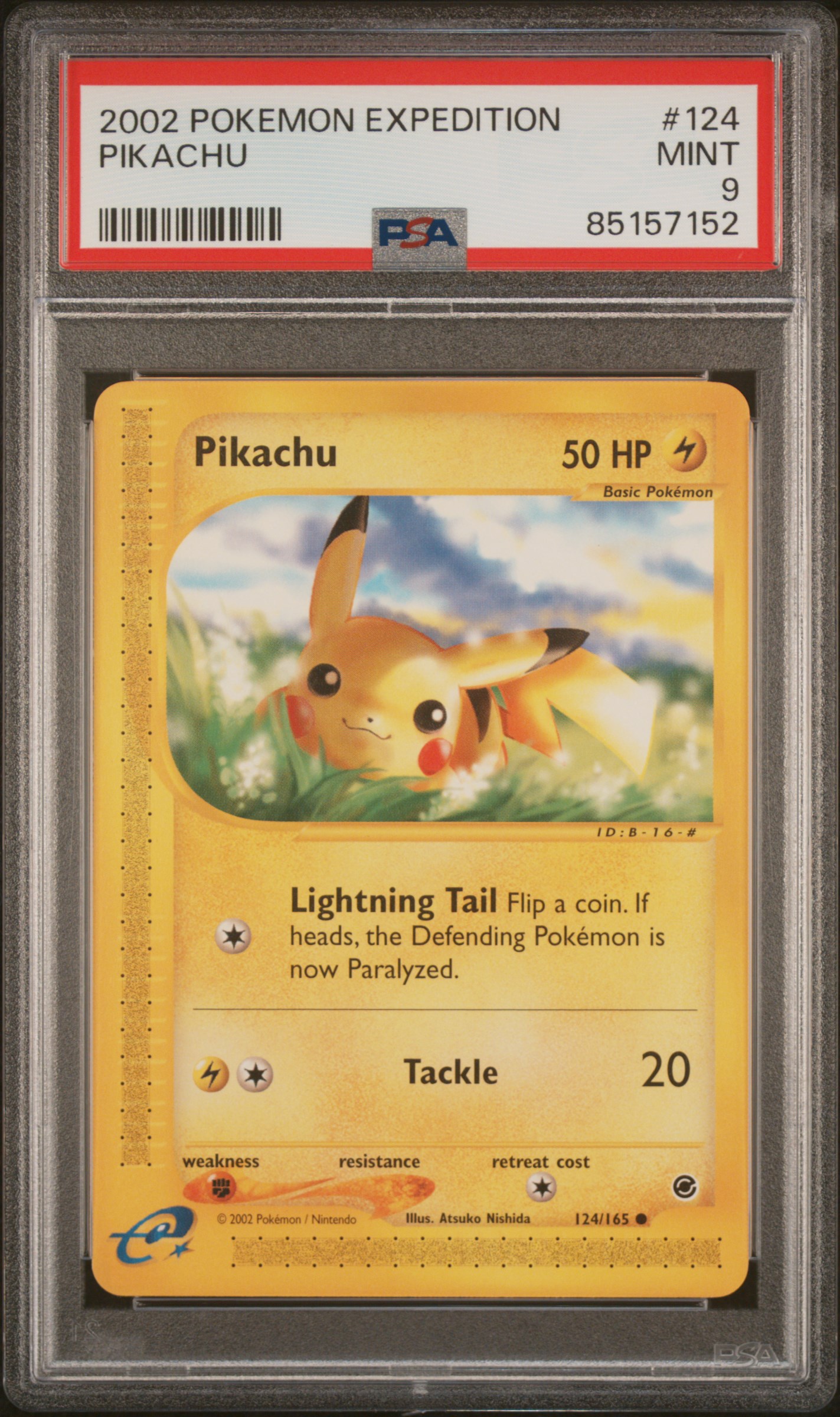 2002 POKEMON EXPEDITION #124 PIKACHU