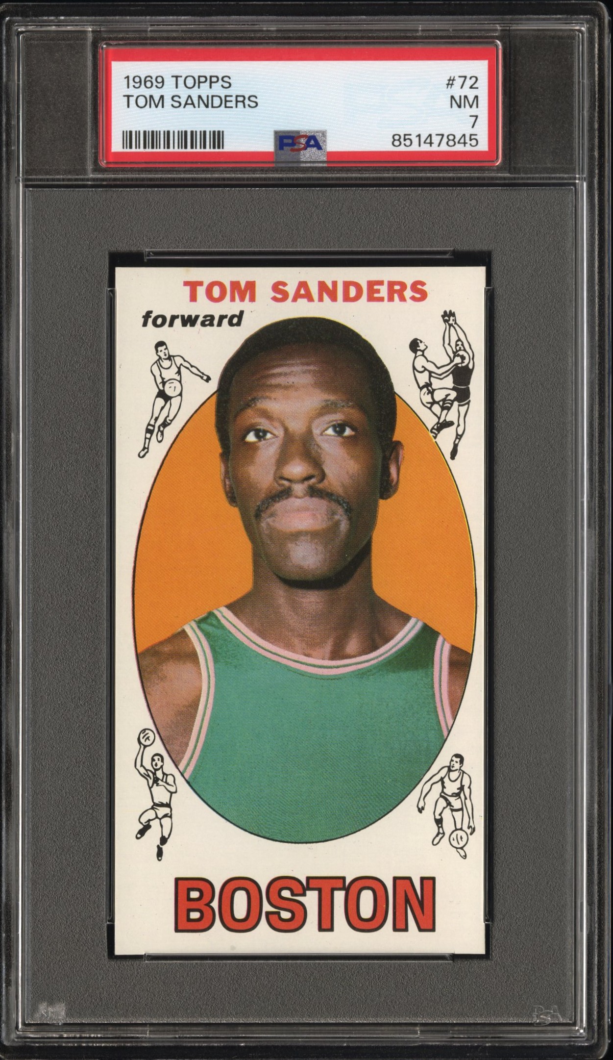 1969 TOPPS #72 TOM SANDERS