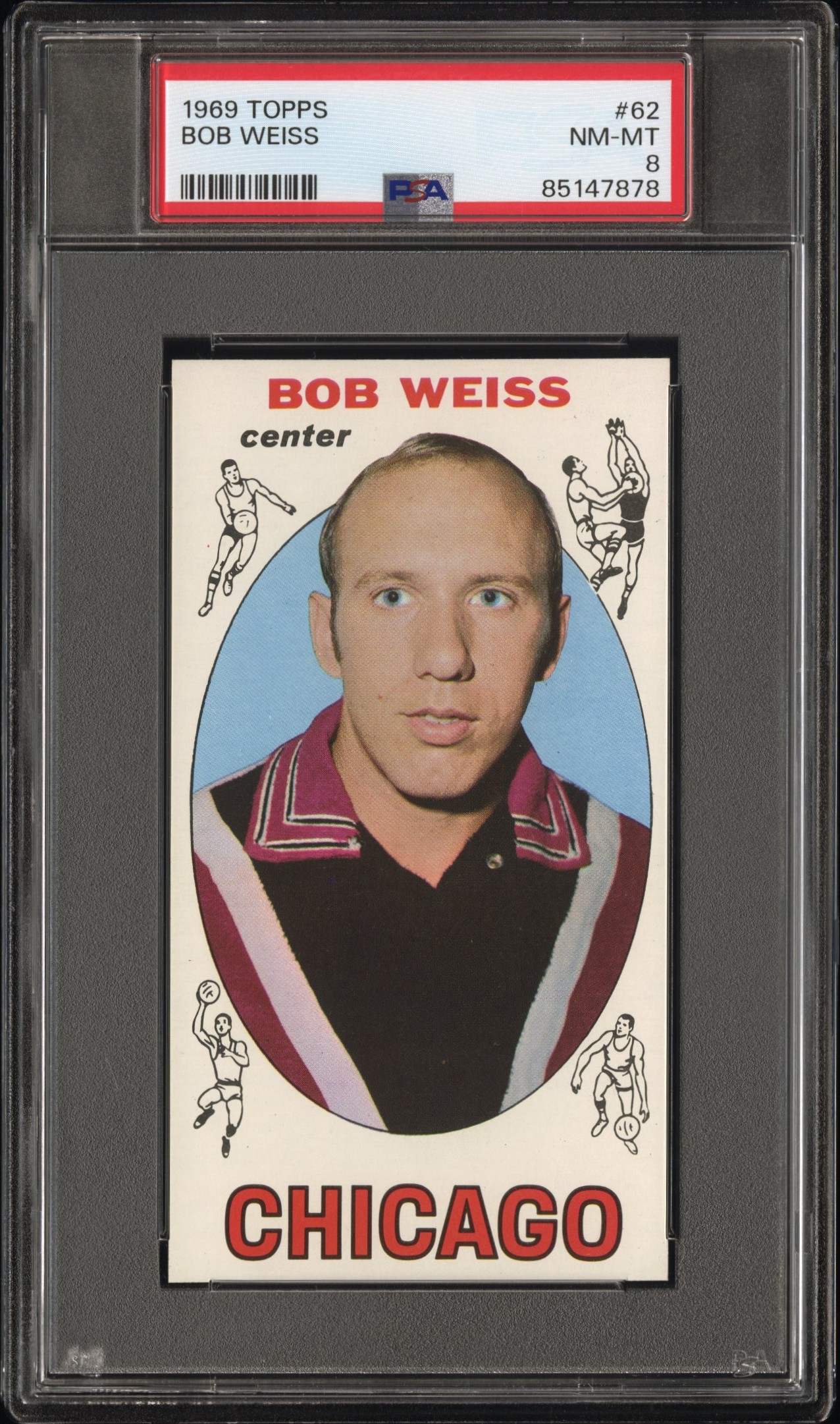 1969 TOPPS #62 BOB WEISS