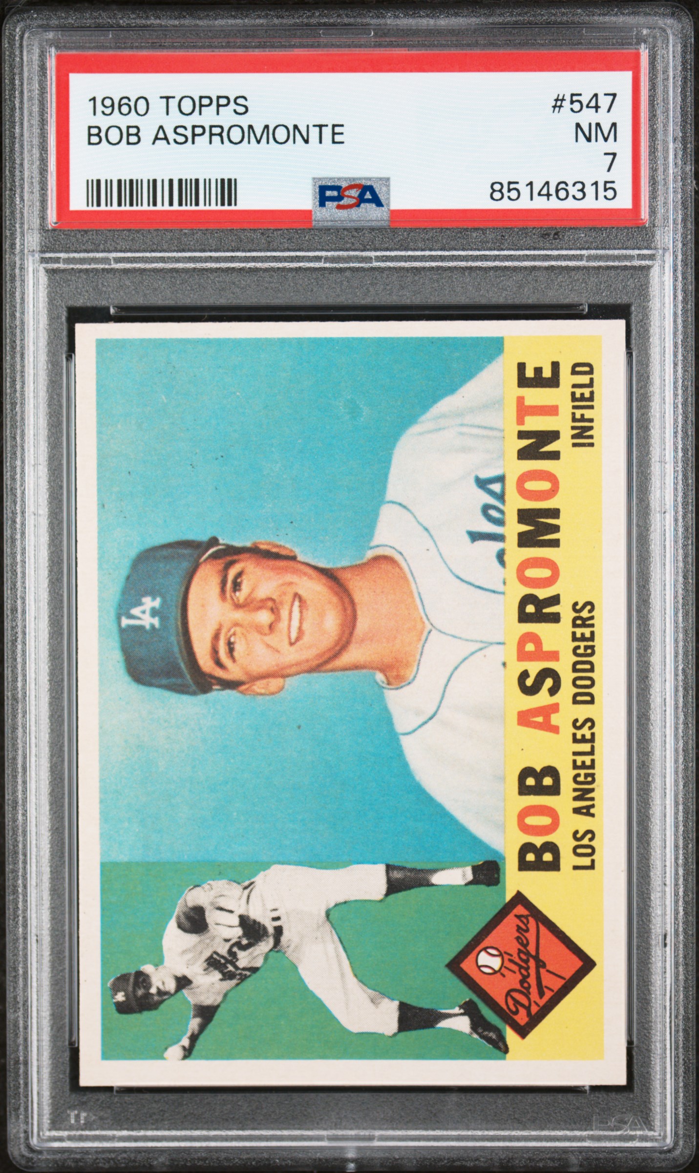 1960 TOPPS #547 BOB ASPROMONTE