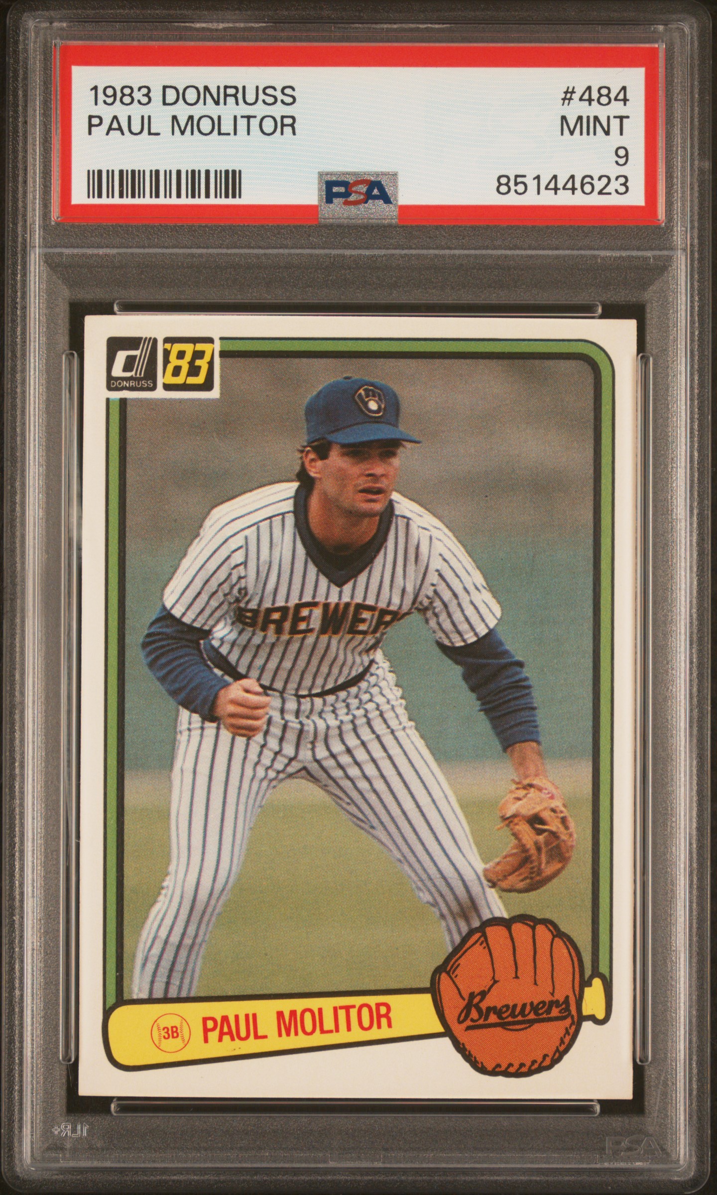 1983 DONRUSS #484 PAUL MOLITOR