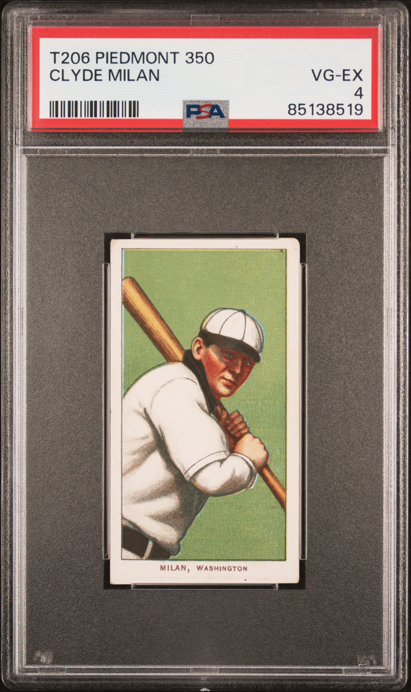 1909-11 T206 PIEDMONT 350 CLYDE MILAN