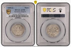 1909-G Mark J-17 AU58