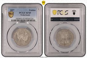 1857 Gulden XF45