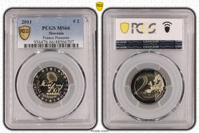 2011 € 2 France Preseren MS66