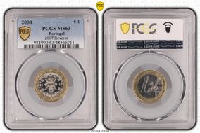 2008 € 1 2007 Reverse MS63