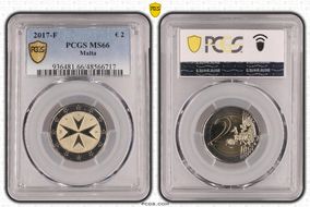 2017-F € 2 MS66