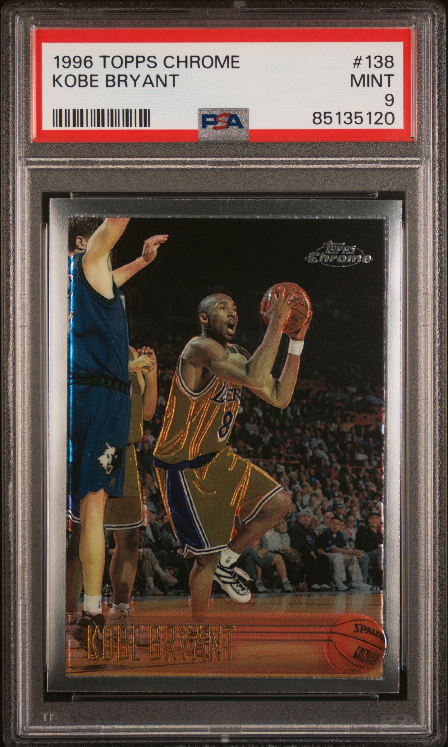 Lonestarchampions's 1996 Topps Chrome Kobe Bryant Base #138 PSA 9