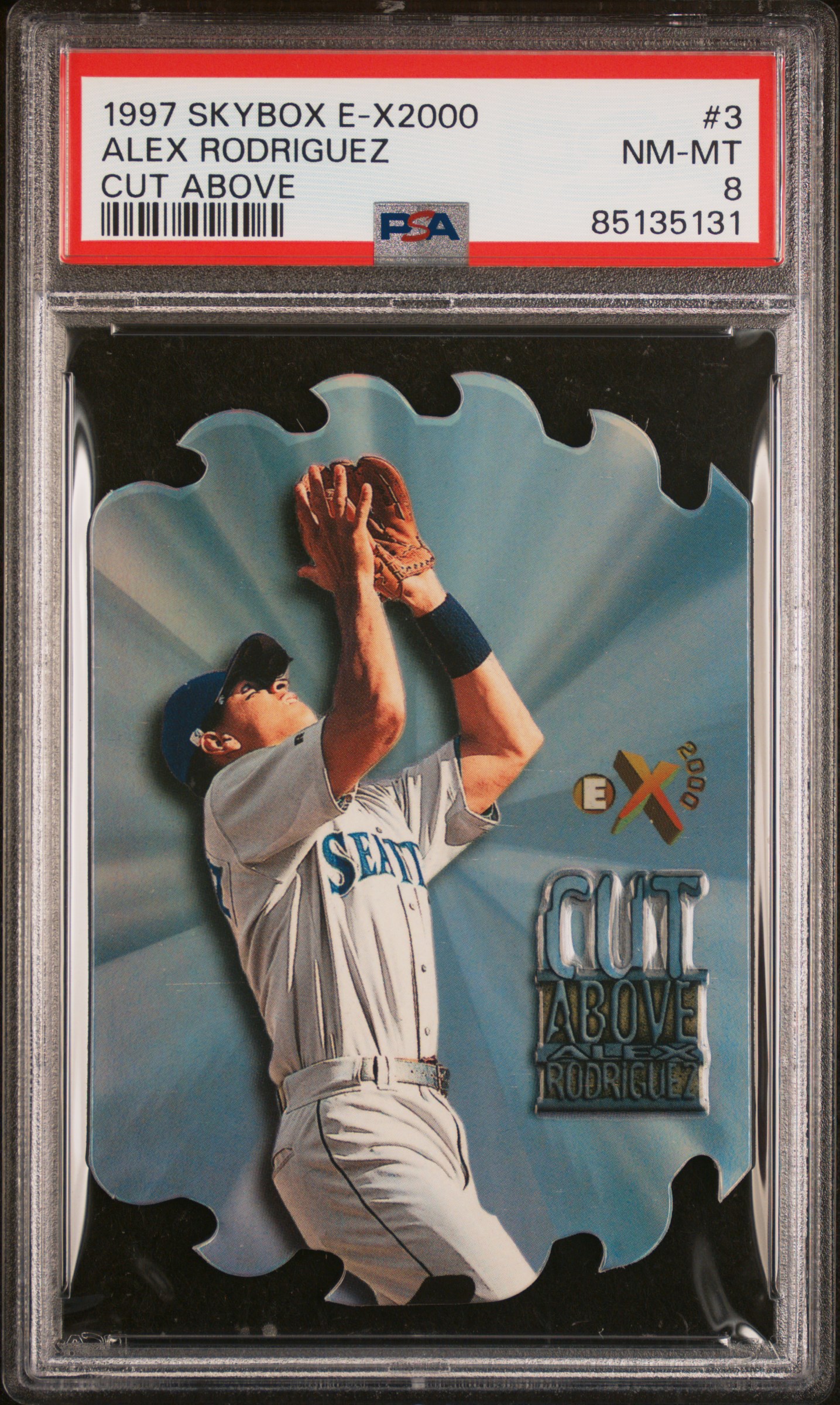 1997 SKYBOX E-X 2000 CUT ABOVE #3 ALEX RODRIGUEZ CUT ABOVE