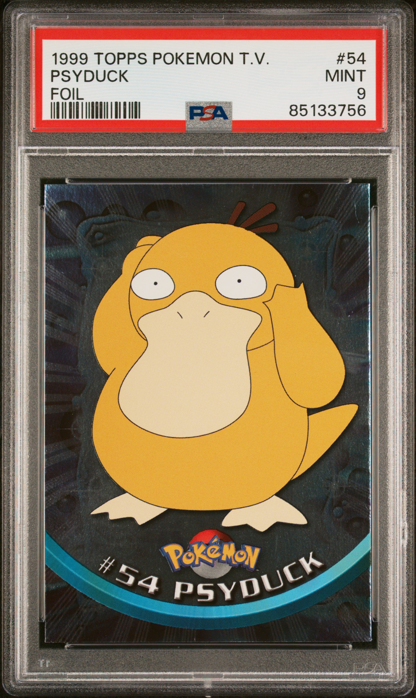 1999 TOPPS POKEMON TV #54 PSYDUCK FOIL