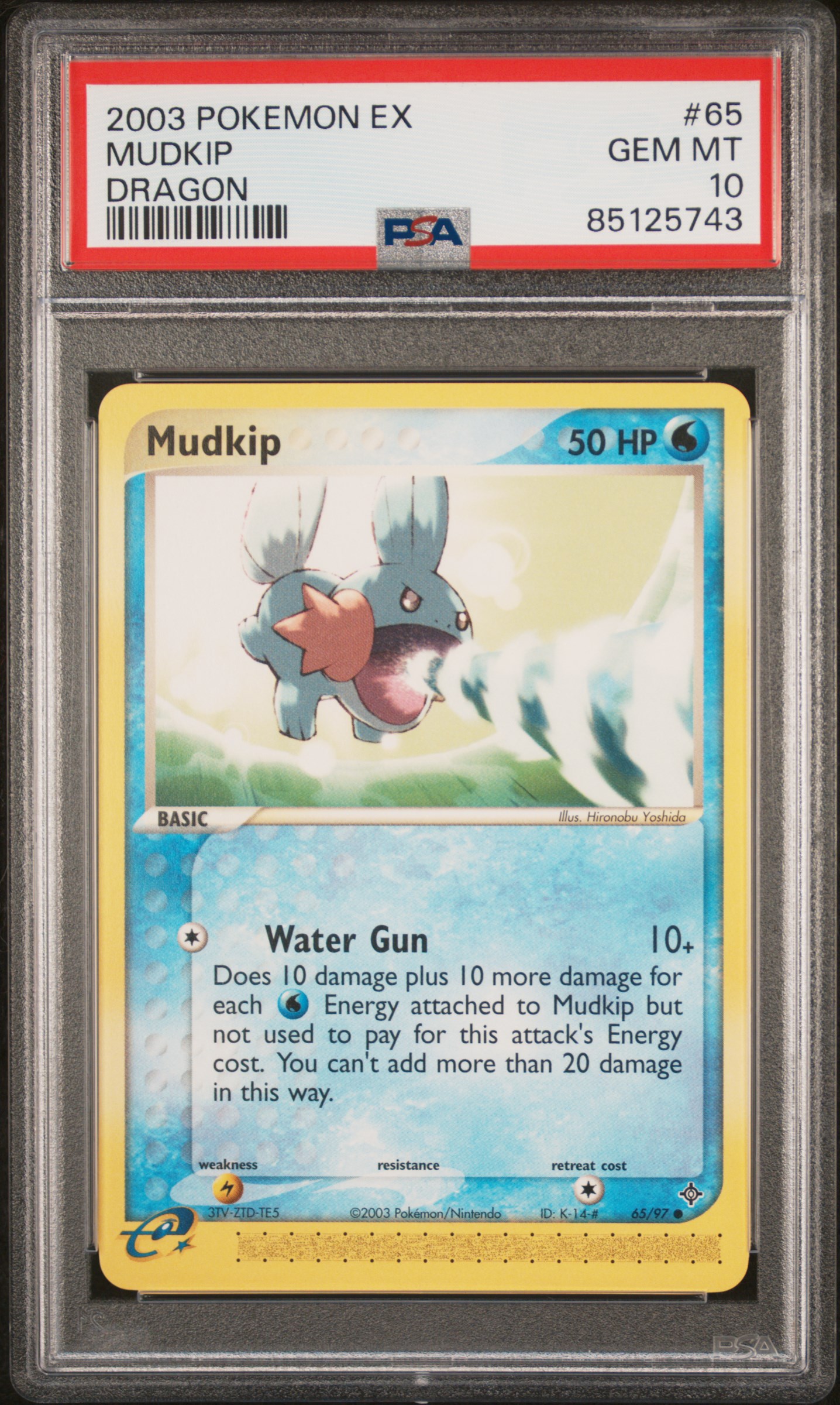2003 POKEMON EX DRAGON #65 MUDKIP DRAGON