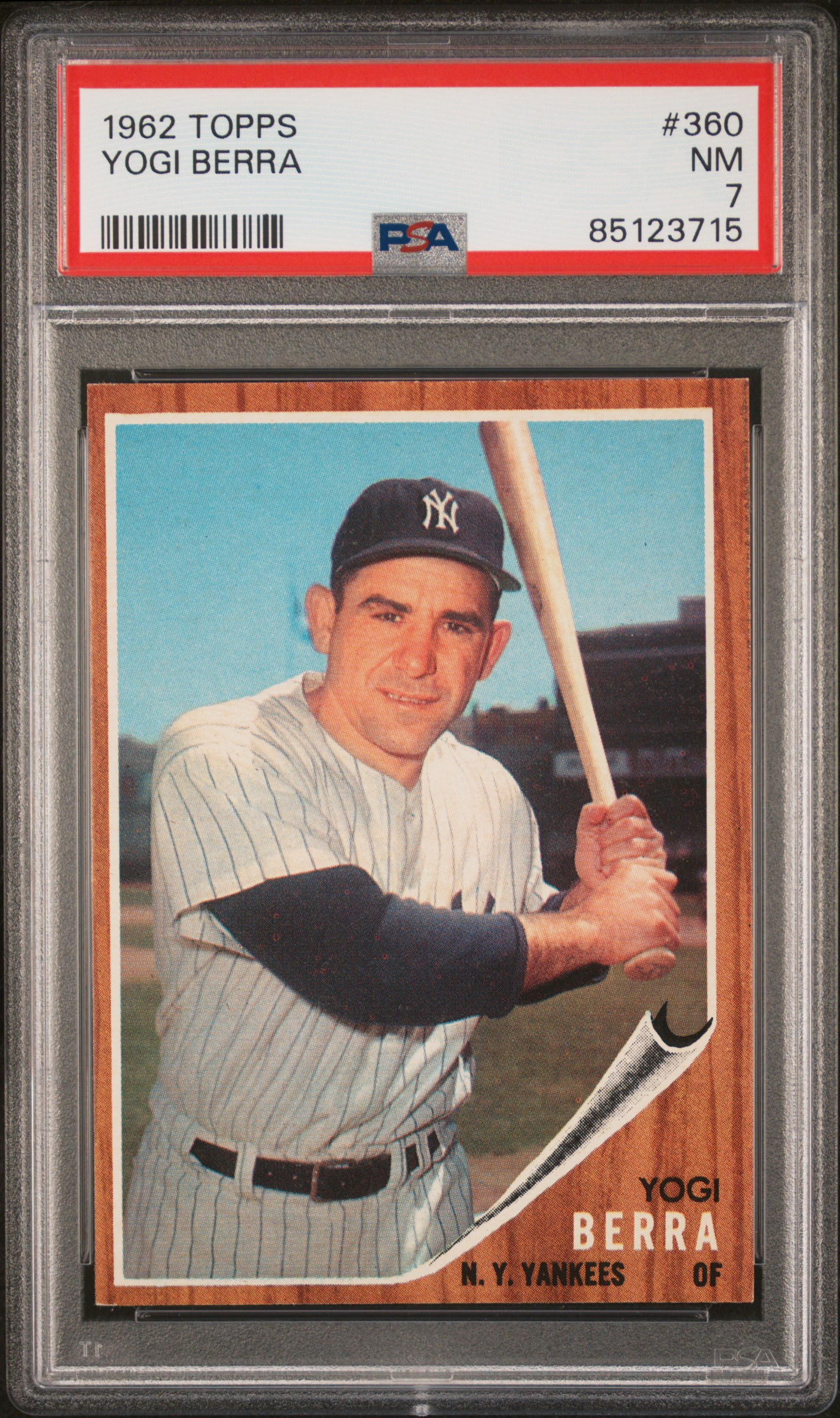 1962 TOPPS #360 YOGI BERRA