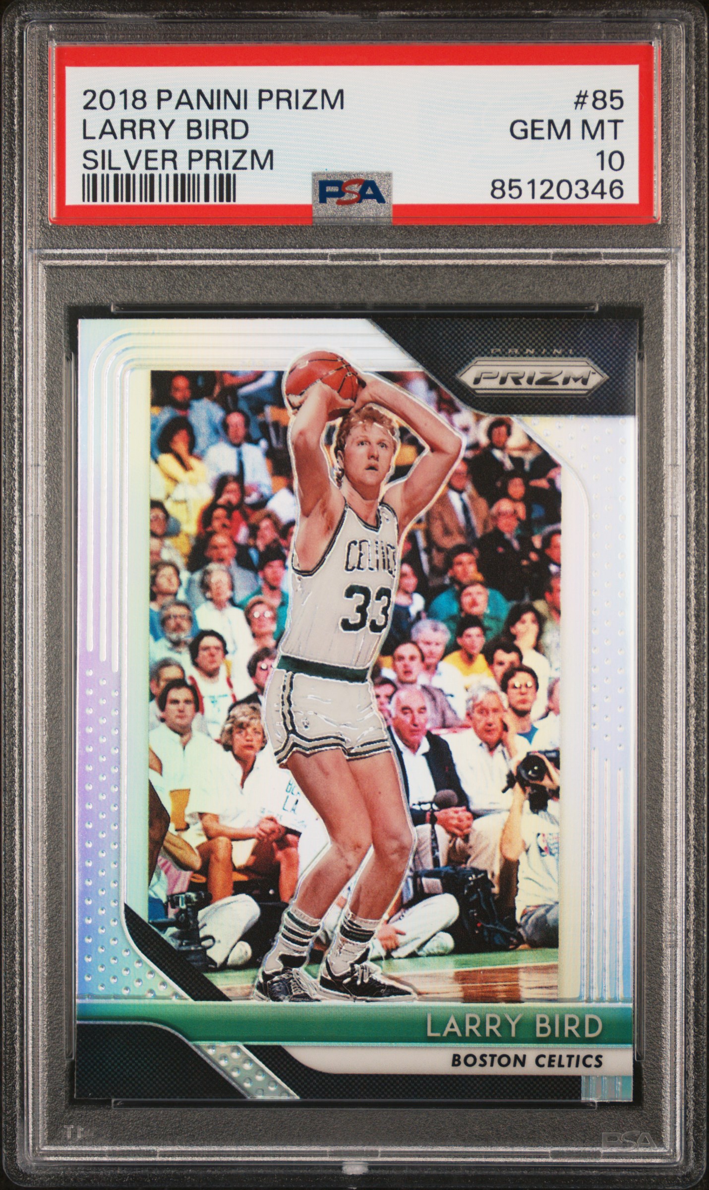 2018 PANINI PRIZM #85 LARRY BIRD SILVER PRIZM