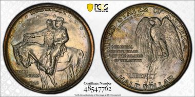1925 50C Stone Mountain, DDO FS-101 MS67+