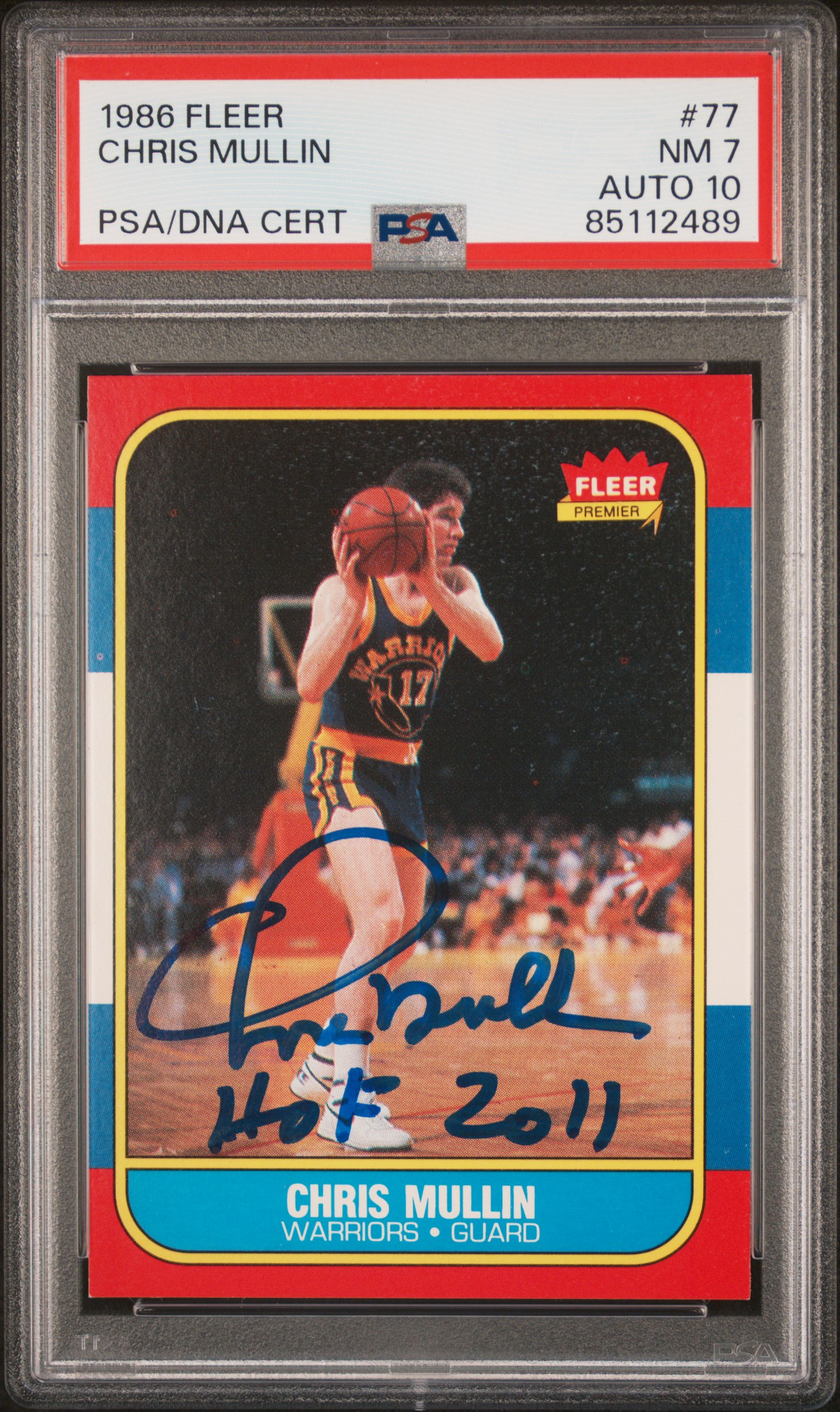 1986 FLEER #77 CHRIS MULLIN