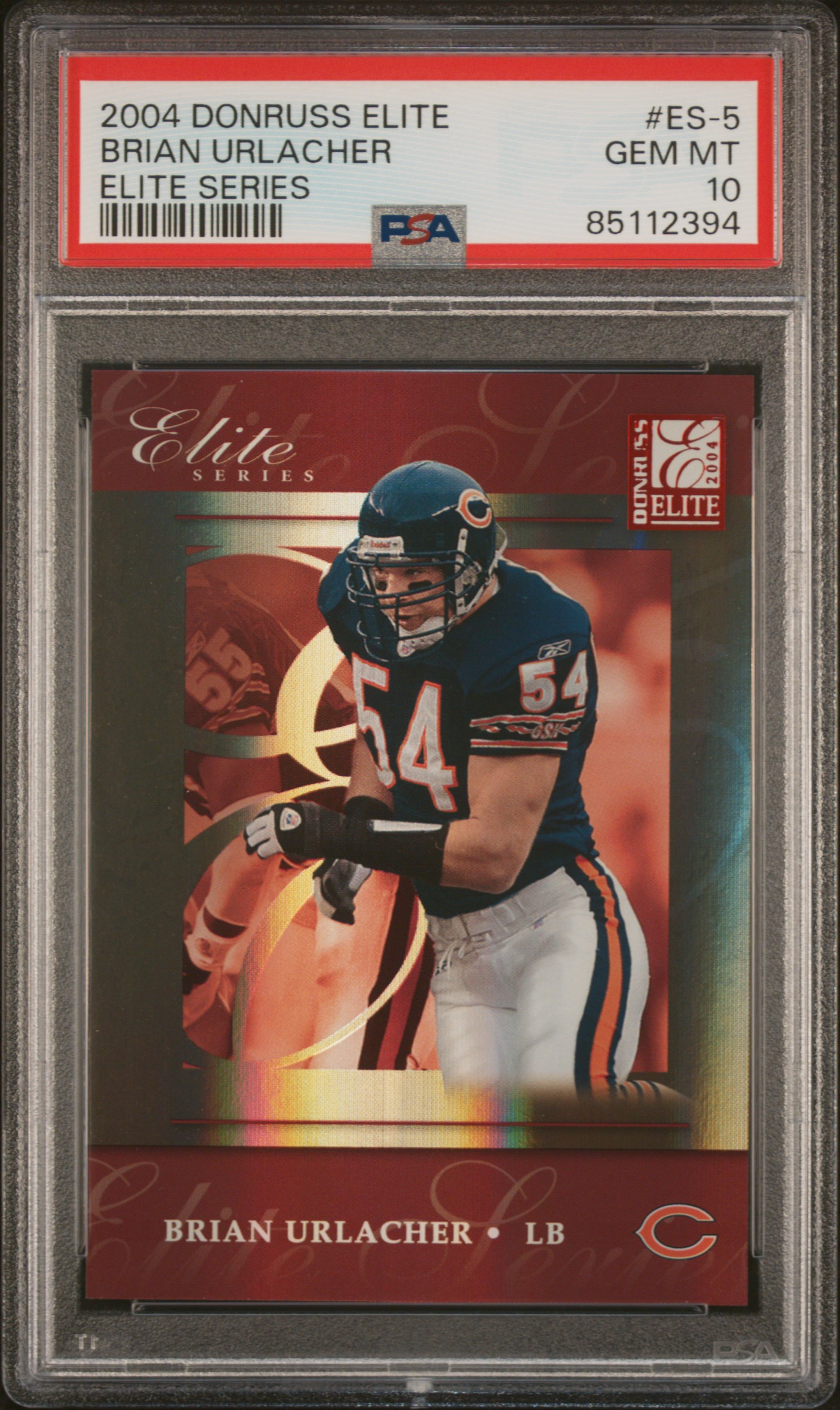 2004 DONRUSS ELITE ELITE SERIES #ES-5 BRIAN URLACHER ELITE SERIES