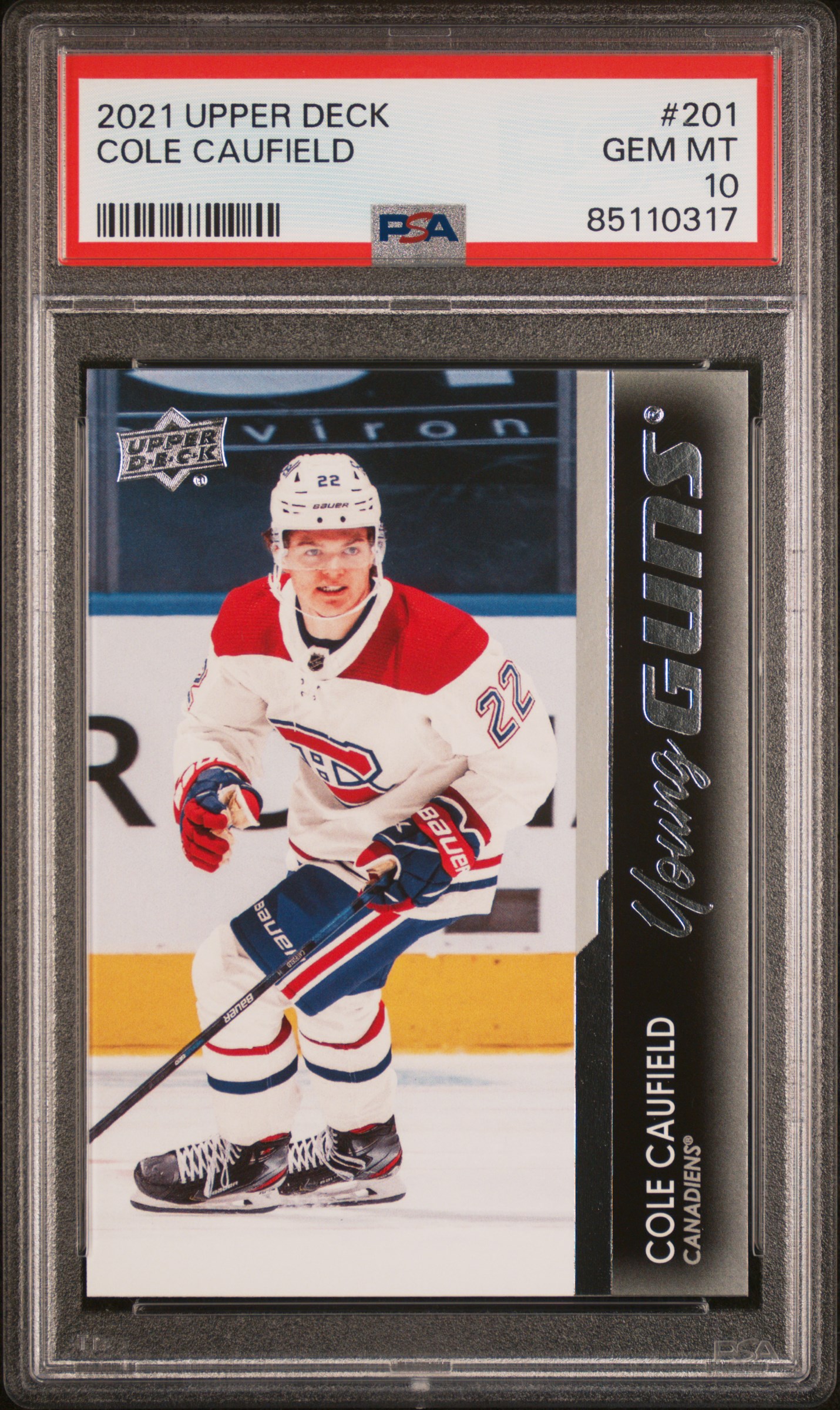 2021-2022 UPPER DECK #201 COLE CAUFIELD