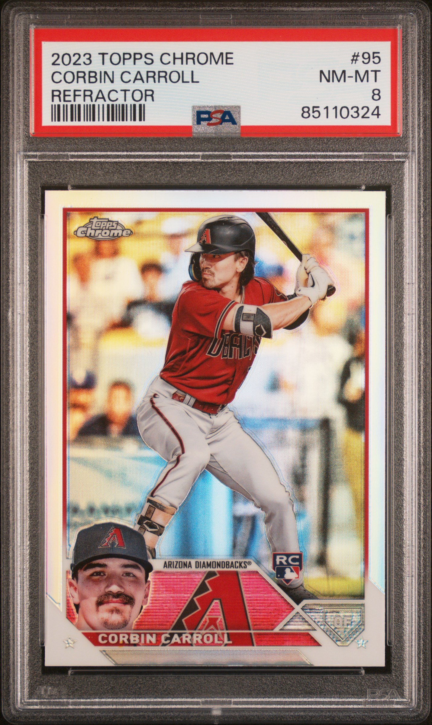 2023 TOPPS CHROME #95 CORBIN CARROLL REFRACTOR