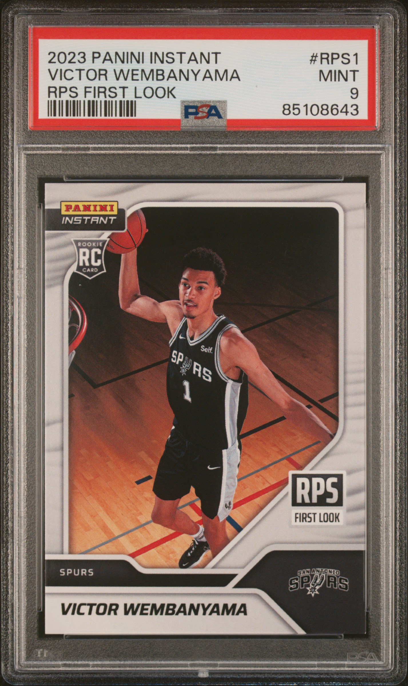2023 PANINI INSTANT RPS FIRST LOOK #RPS1 VICTOR WEMBANYAMA
