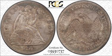 1860 $1 MS64