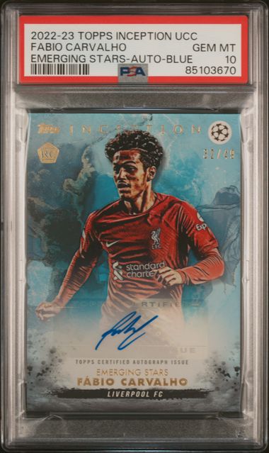 2022-23 Topps Inception UEFA Club Competitions Emerging Stars