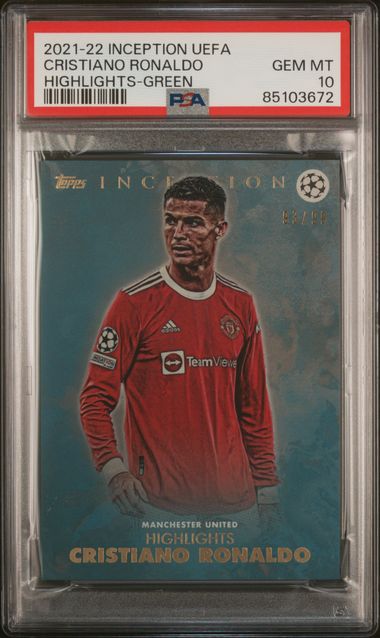 2021-22 Topps Inception UEFA Club Competitions Highlights-Green 