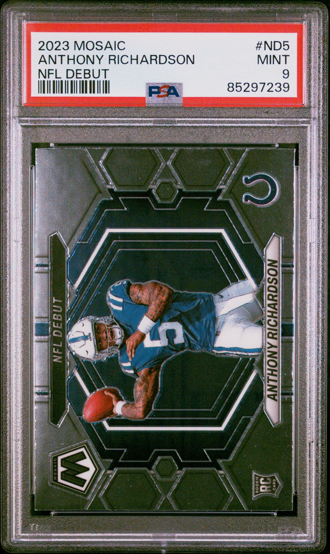 2023 Panini Mosaic Nfl Debut Anthony Richardson #Nd5 Mint 9 front