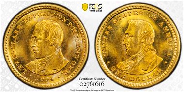 1904 G$1 Lewis and Clark MS67